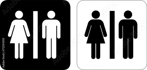 male and female toilet sign