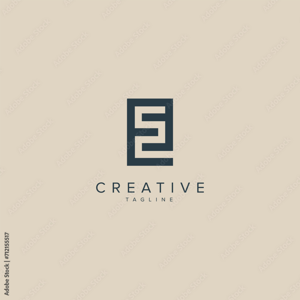 Alphabet letters ES SE business Logo Initial Based Monogram Icon Vector. Alphabet letters ES SE business Logo Initial Based Monogram Icon Vector.