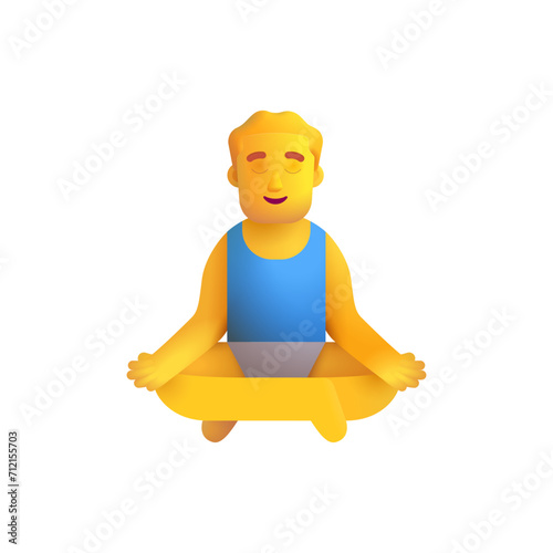 Man in Lotus Position