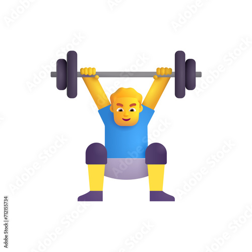 Man Lifting Weights