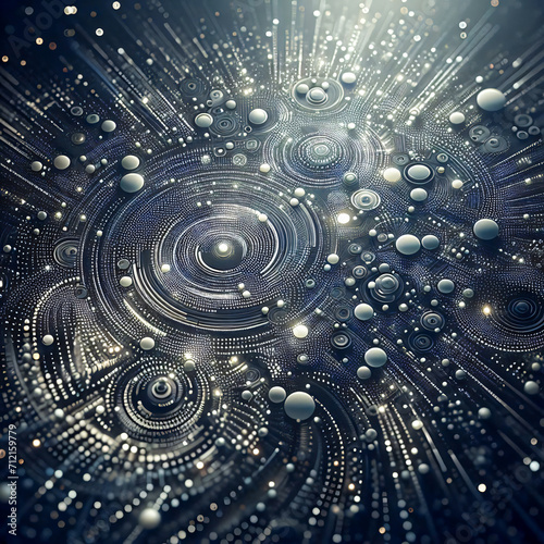 abstract technology background with circles
