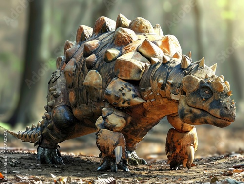 Ankylosaurus in its natural habitat