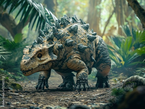 Ankylosaurus in its natural habitat © shooreeq