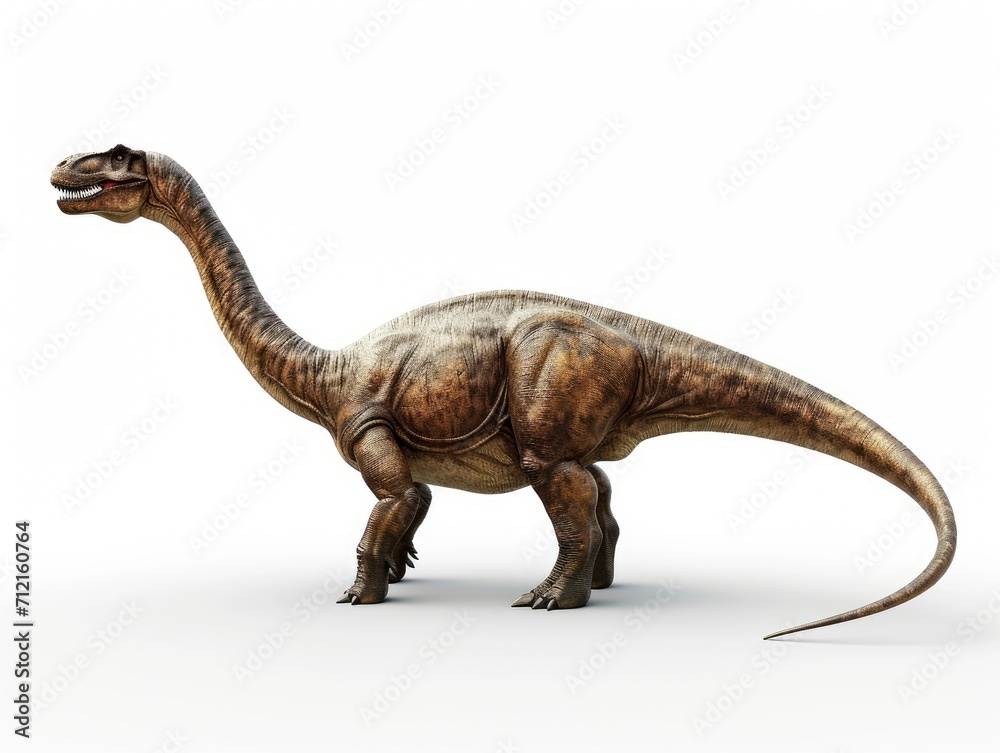 Brontosaurus isolated on white background Brontosaurus isolated on white background