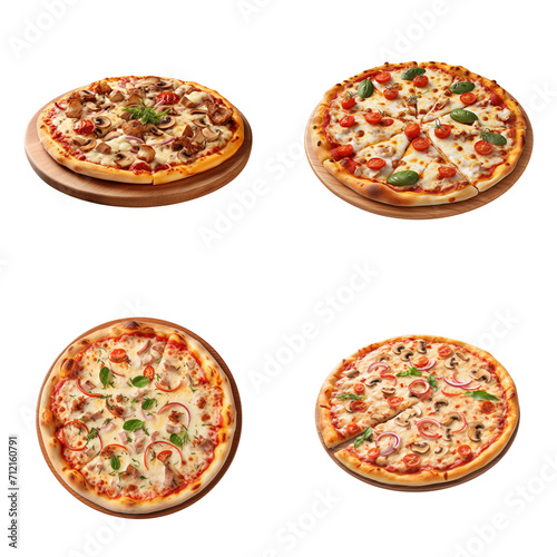 set collection pizza Artificial Intelligence Generative