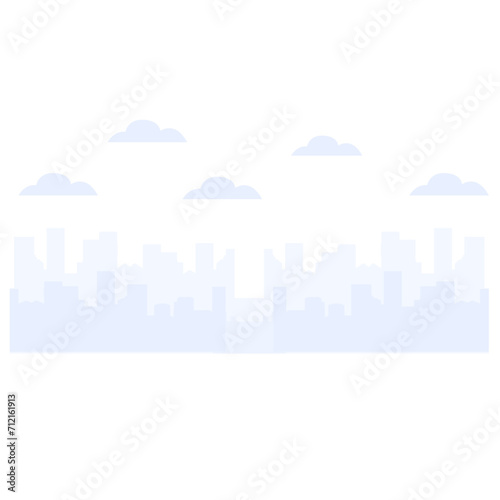 Modern City Skyline Vector illustration. urban panorama cityscape skyline building.
