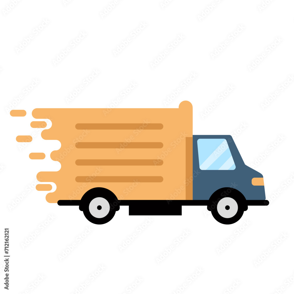 delivery truck vector illustrations