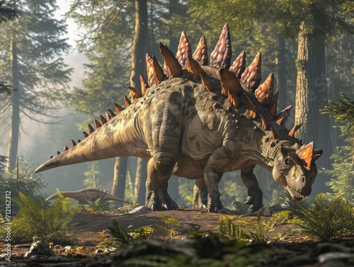 Stegosaurus in its natural habitat