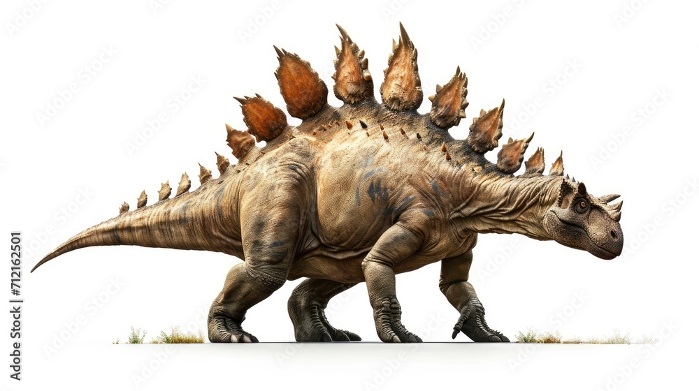 Stegosaurus isolated on white background