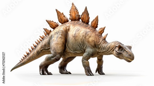 Stegosaurus isolated on white background © shooreeq