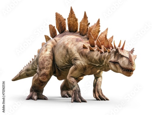 Stegosaurus isolated on white background © shooreeq
