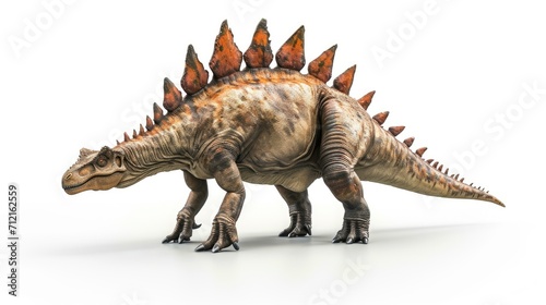 Stegosaurus isolated on white background