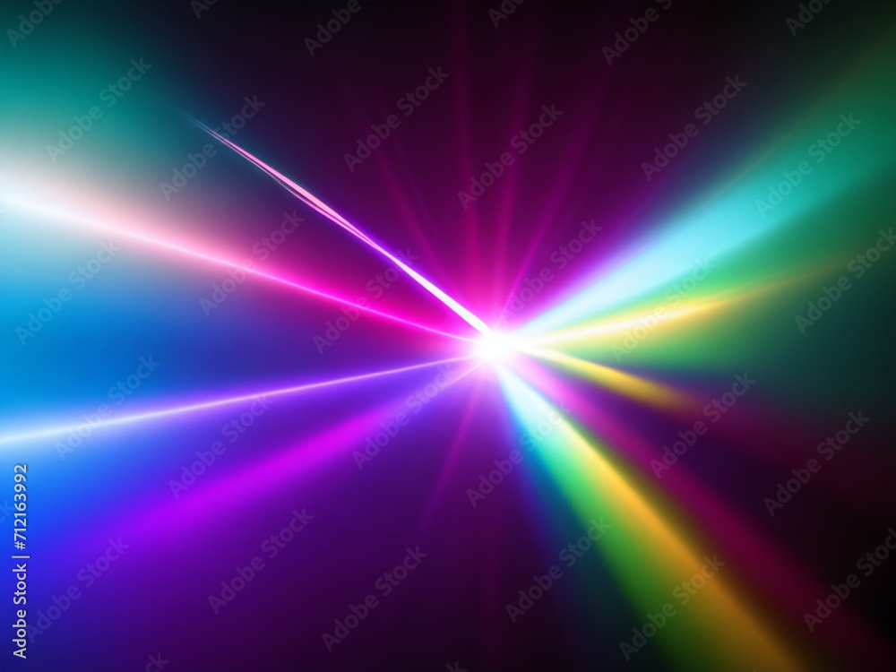 Colorful Lens flare light pattern black background light flare effect Colorful Lens flare light pattern black background light flare effect