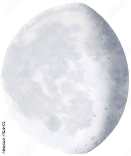 Waning gibbous moon clipart transparent PNG photo