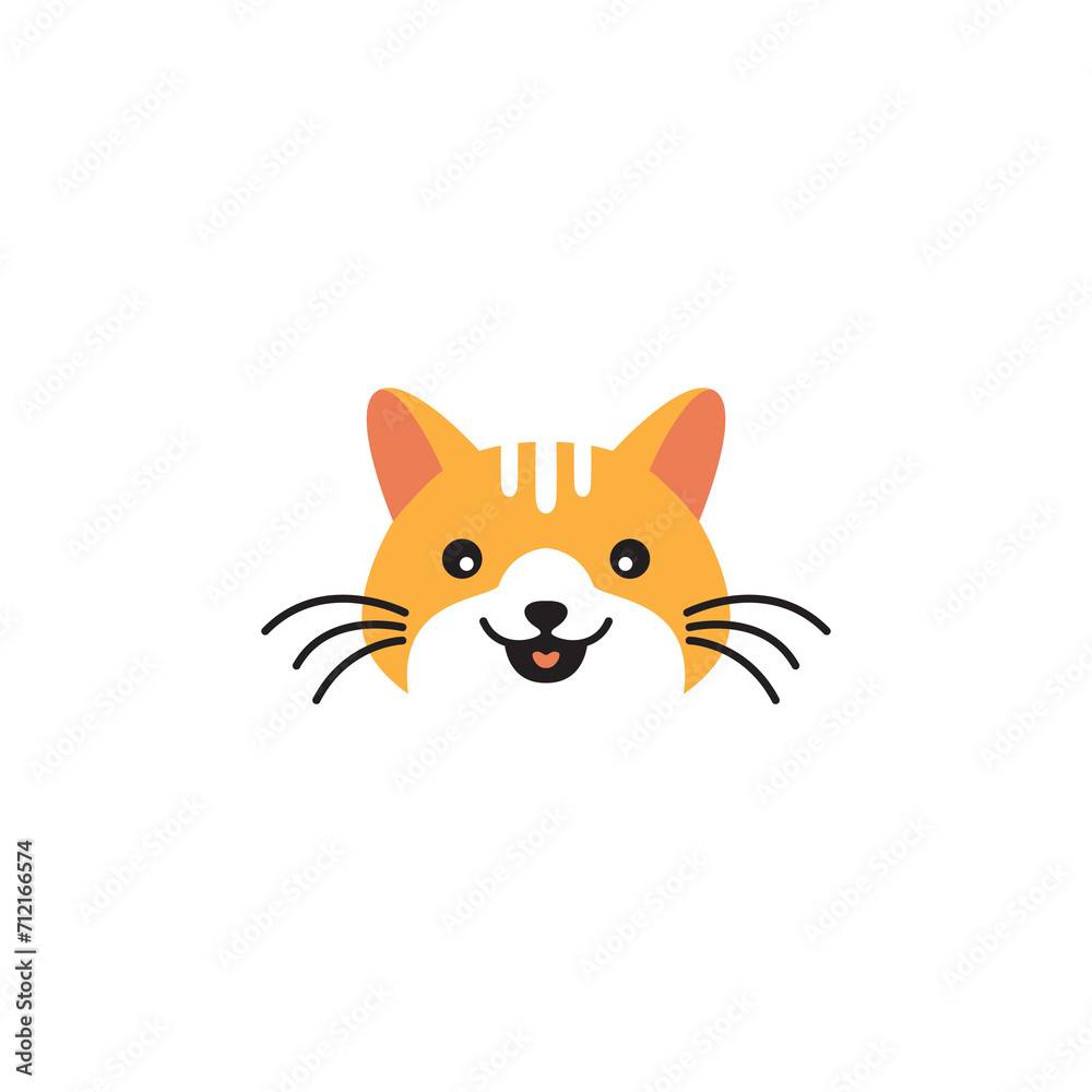 dog cat cute mascot icon logo design vector