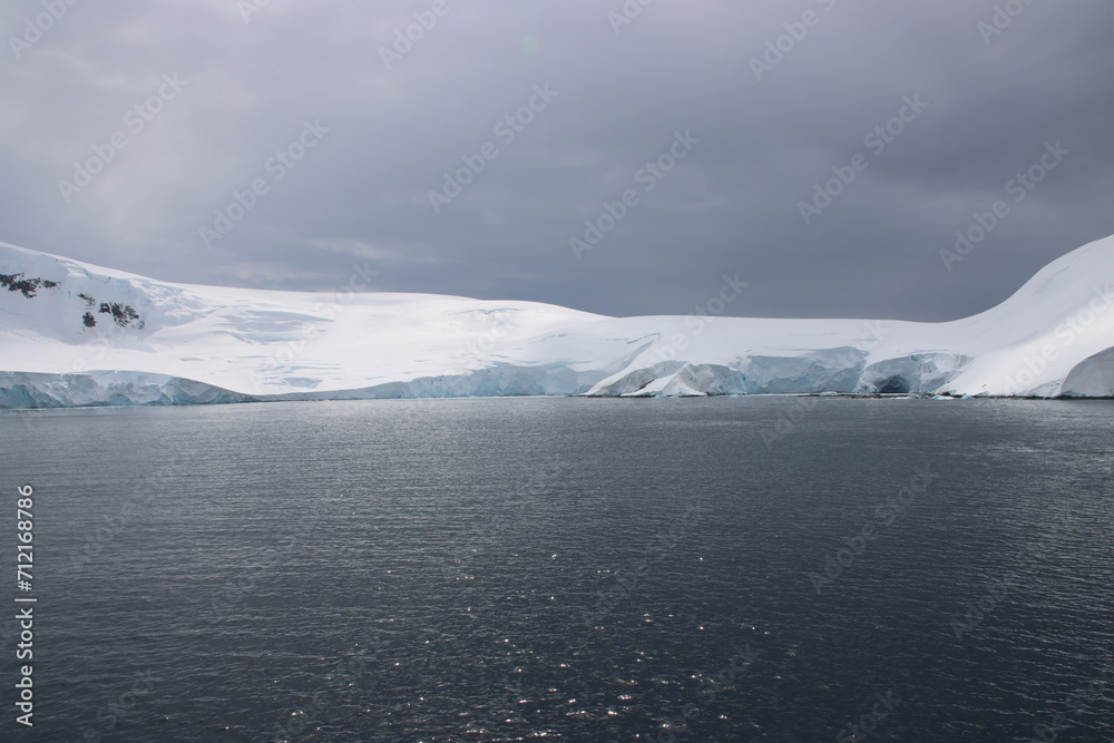 Sailing on Mikkelsen Harbour, Antarctica. Sailing on Mikkelsen Harbour, Antarctica.