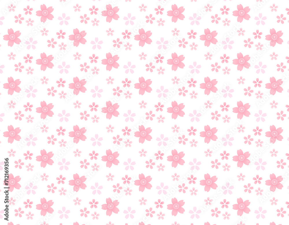 春に使える可愛い桜の背景素材　2