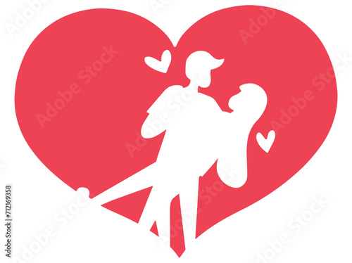 Love Silhouette Couple Background Valentines Day
