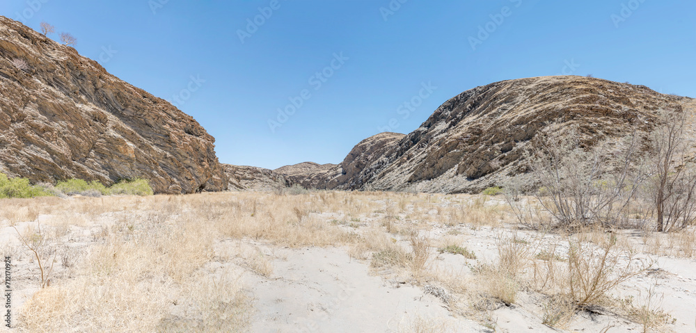 dry river bed near Kuiseb pass in Naukluft desert, Namibia dry river bed near Kuiseb pass in Naukluft desert, Namibia