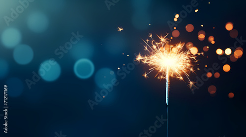 Beautiful fireworks background at night for holiday decoration