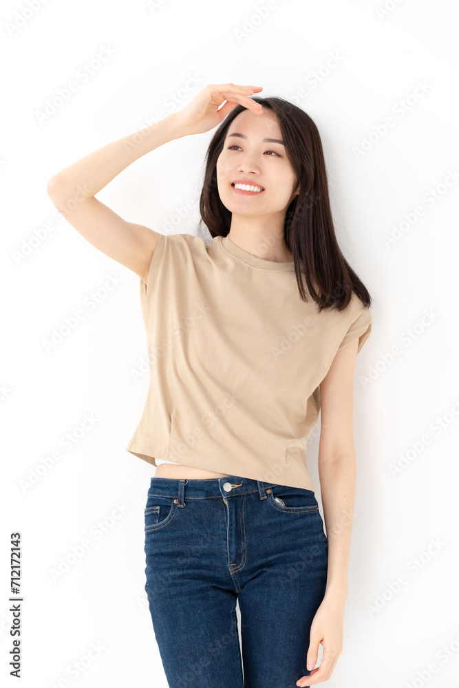 若い女性のポートレート 若い女性のポートレート