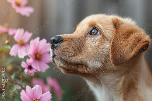 Labrador puppies on the lawn