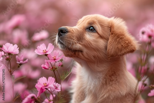 Labrador puppies on the lawn