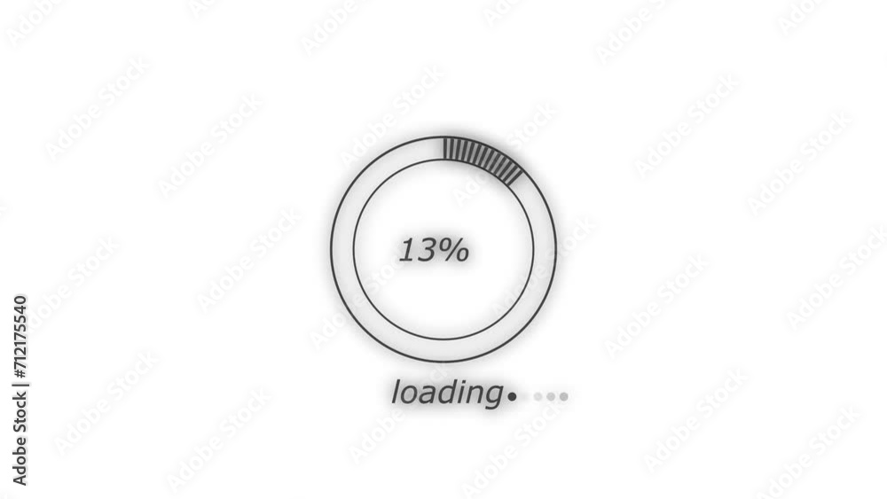 Abstract circle loading bar gray color animation. white color background UHD 4k video. Abstract circle loading bar gray color animation. white color background UHD 4k video.