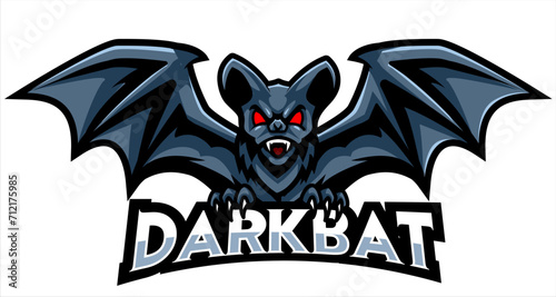 Bat mascot logo esport team