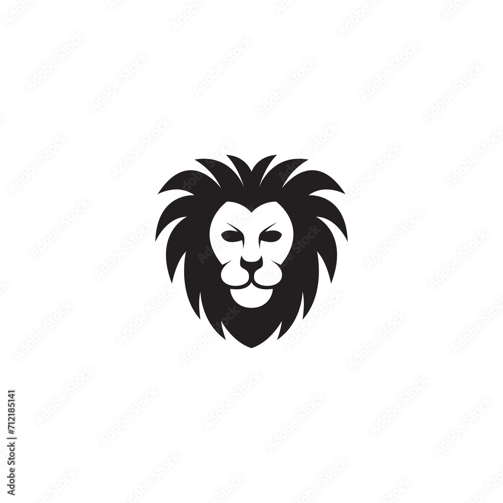 cute lion lioness mascot cartoon icon logo design vector