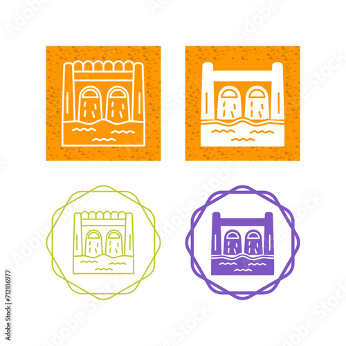 Dam Vector Icon