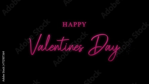 Wallpaper Mural Happy Valentines day animation Glitter drawing text animation with gold stars sprinkles. Greetings for love Torontodigital.ca