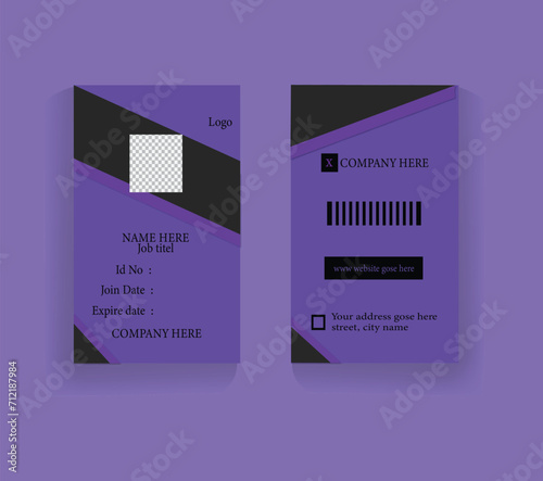 modern id card design