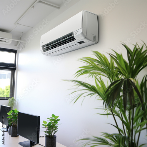 Air conditioning in the office.