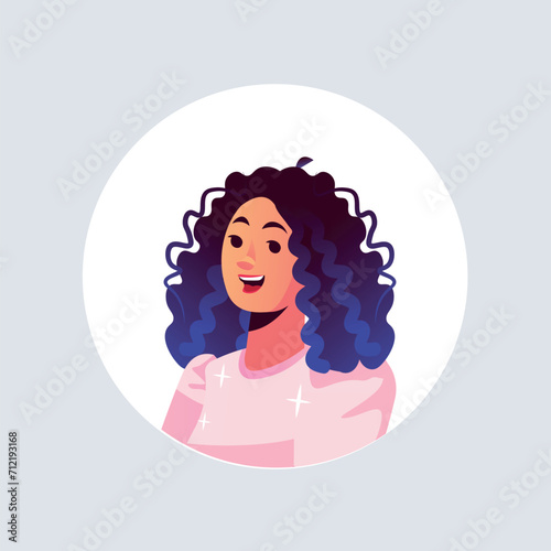 Avatar in the style of a Business deal. The cartoon design of the woman's avatar adds a playful and engaging touch to a business-related scene. Vector illustration.