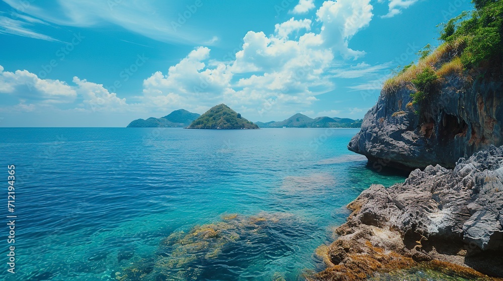 Fototapeta premium beautiful seascape full of color