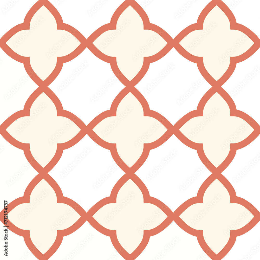 Naklejka premium beautiful seamless pattern design for decorating, backdrop, fabric, wallpaper, wrapping paper, and etc.