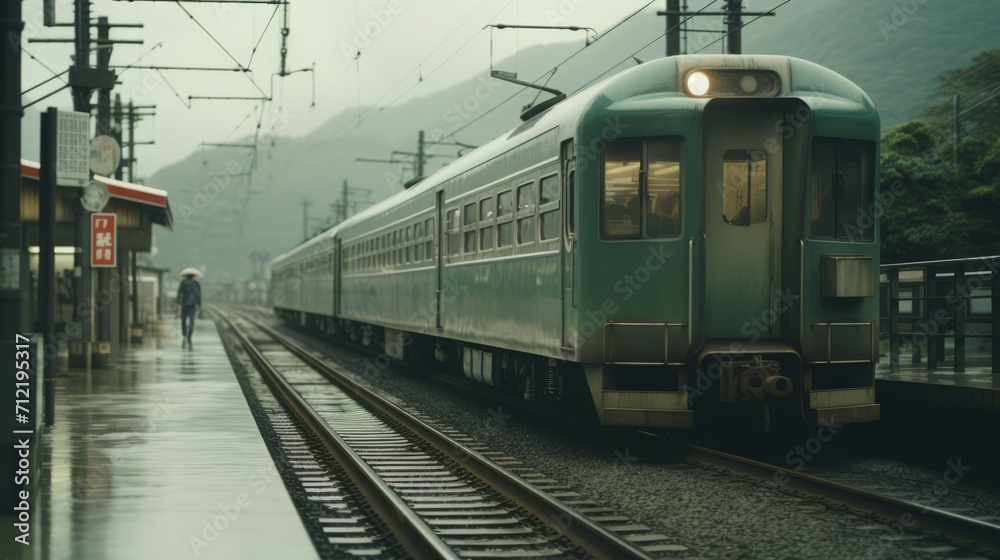 Japanese Vintage Train Station