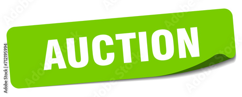 auction sticker. auction label