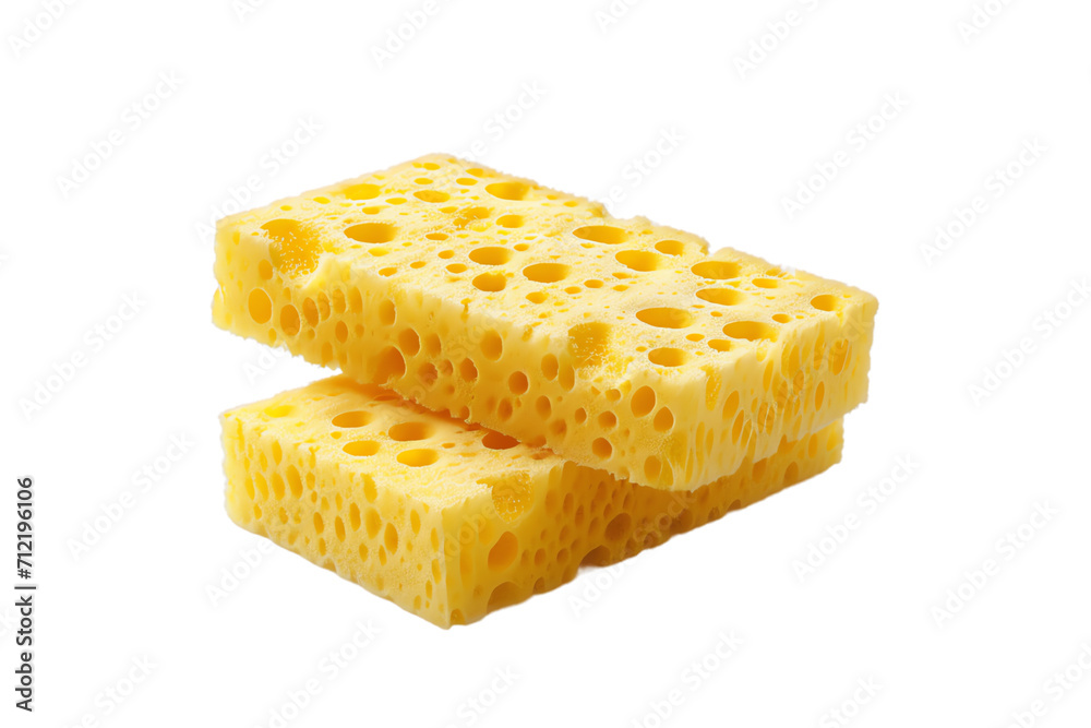 Isolated transparent background with sponge Isolated transparent background with sponge