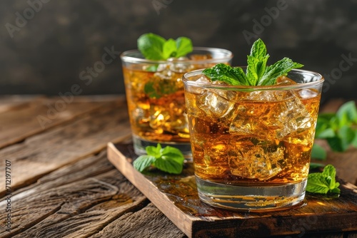 Minty Bourbon Julep a chilled timeless delight