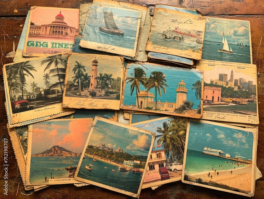  Vintage Travel Postcards
