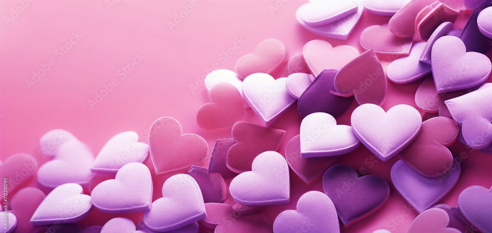 a bunch of hearts that are on a pink background with a pink background and a pink background with a pink background, generative ai