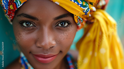 Cuban woman in traditional costume. photo