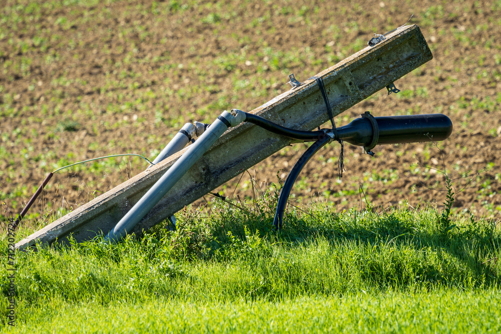 water channels in love, Erro valley, Navarra, Spain