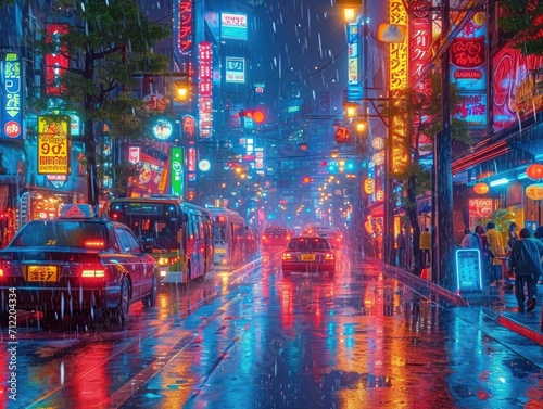  Bustling Tokyo Night