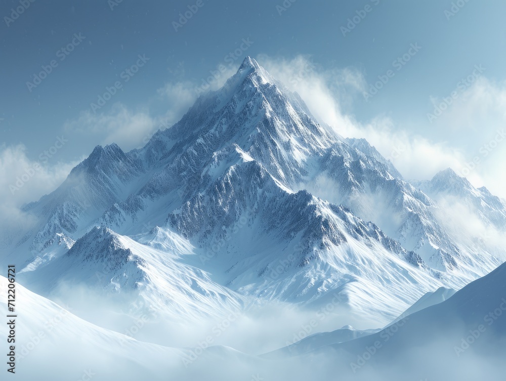 Snow-Covered Mountains