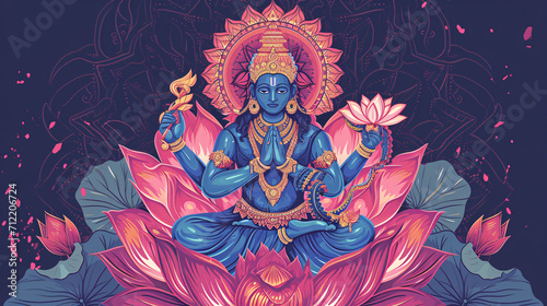 Hindu god.