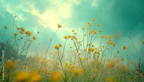 summer sunny day in the meadow background