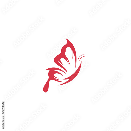 beauty butterfly icon logo design vector